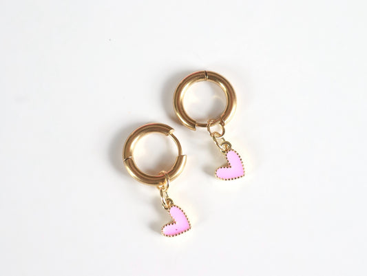 🩷 Pink Heart Earrings 🩷